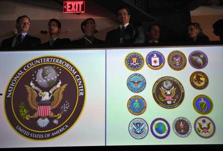 Staff at the National Counterterrorism Center, which brings together resources from various government agencies, wait for an address by President Barack Obama on October 6, 2009 in McLean, Va. (Photo: MANDEL NGAN/AFP/Getty Images)