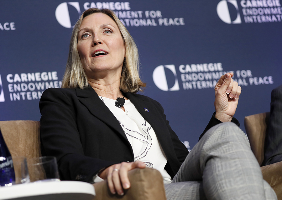 Andrea Thompson, U.S. undersecretary of state for arms control and international security, oversees the U.S. initiative “Creating an Environment for Nuclear Disarmament.” (Photo: Paul Morigi/Carnegie Endowment for International Peace)