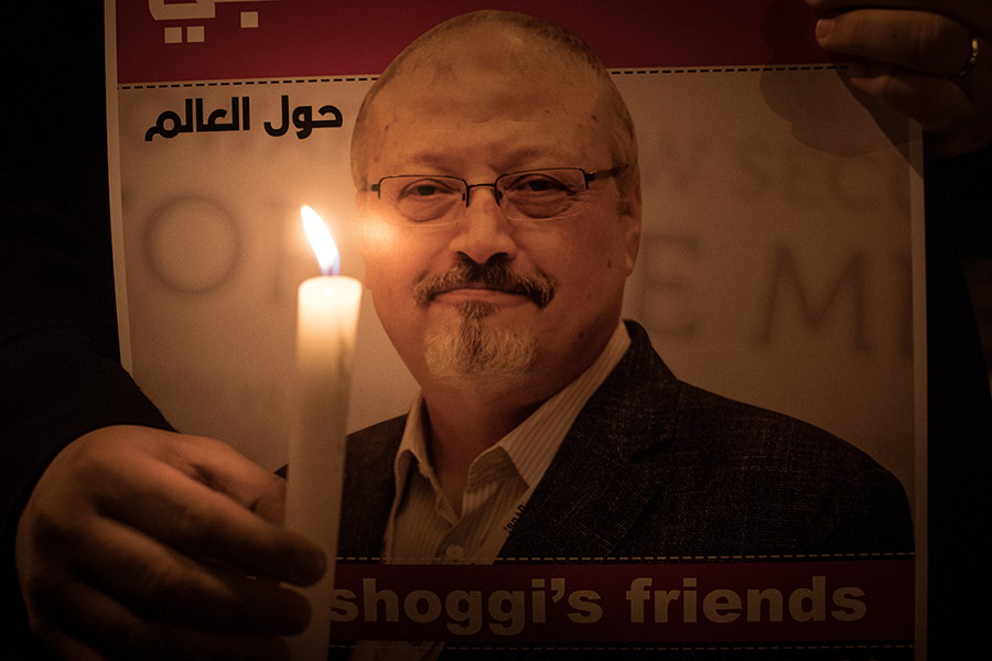 A candlelight vigil is held for Jamal Khashoggi in Istanbul on October 25, 2018. His murder in the Saudi consulate there has led some U.S. lawmakers to question U.S. support for Saudi Arabia’s nuclear energy plans. (Photo: Chris McGrath/Getty Images)