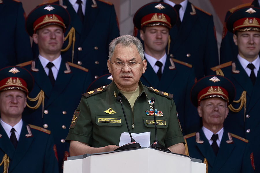Russian Defense Minister Sergei Shoigu speaks in Moscow in June 2019. He announced in December that Russia's new hypersonic nuclear delivery vehicle has been deployed. (Photo: Oleg Nikishin/Getty Images)
