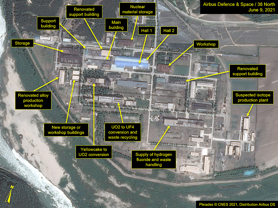 By 2021, the Fuel Rod Fabrication Plant had been renovated and expanded. Nuclear expert Olli Heinonen wrote for the 38North website that commercial satellite imagery shows that since 2009 