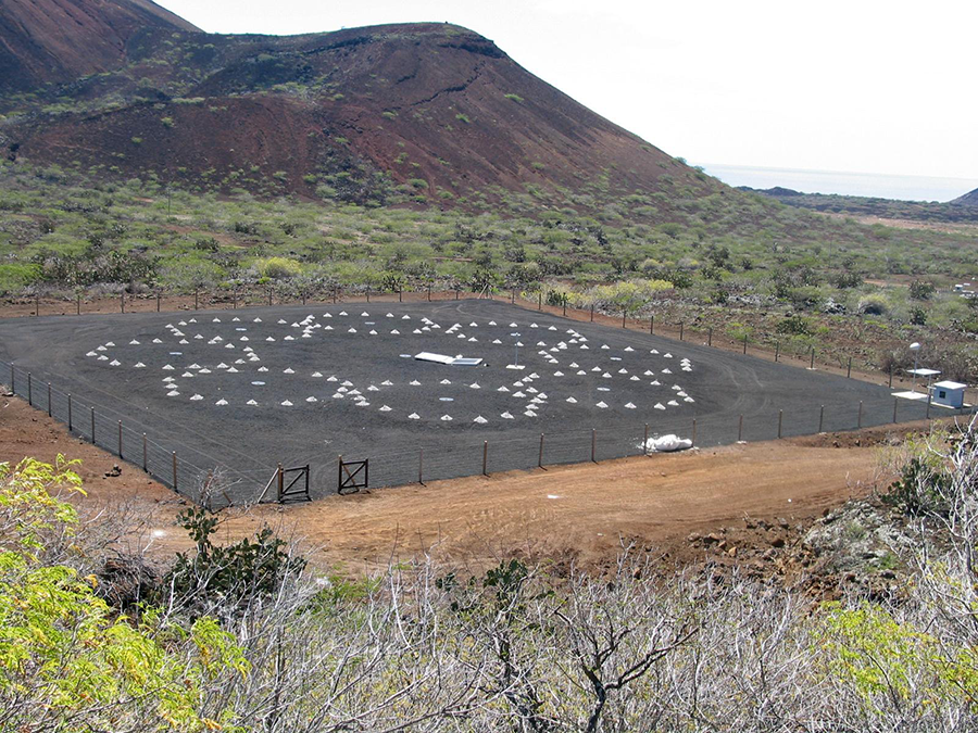 Infrasound Station IS50 on Ascension Island. (Photo by CTBTO)