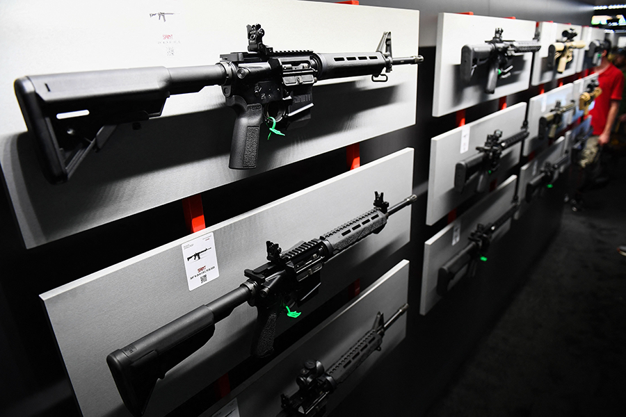 Congress seems to be regaining some of the oversight over the export of semi-automatic guns that was taken away by the Trump administration. (Photo by Patrick T. Fallon/AFP via Getty Images)