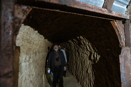 A view of the vast network of underground tunnels dug by civilians and opposition forces in the Ghouta region of Syria to escape a chemical attack by the regime of President Bashar Assad, who was ousted from power in December by rebel forces. (Photo by Emin Sansar/Anadolu via Getty Images)