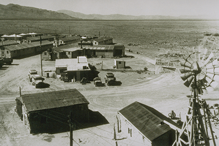 The base camp at the site of the very first U.S. nuclear test, code-named Trinity, is surrounded by desert and mountains. The recent decision of the U.S. Congress to extend and expand the 1990 Radiation Exposure Compensation Act acknowledges the damage done to downwinders and uranium miners by the July 16, 1945 test. (Photo by © CORBIS/Corbis via Getty Images)