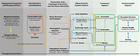 Illustration of Causal Pathways of Potential Environment Effects of Nuclear Detonations From “Potential Environmental Effects of Nuclear War”