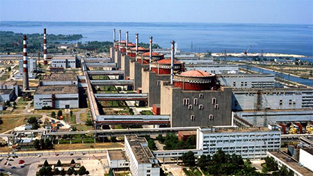 The security of the Zaporizhzhia Nuclear Power Plant in Ukraine has been a central concern of the Global Partnership, a multilateral initiative combatting weapons of mass destruction, since Russia began attacking the facility after its full-scale invasion of the country in 2022. (Photo courtesy of Energatom)