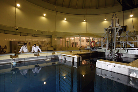 Employees working at Iran’s nuclear research center in Tehran in June 2005. The facility, which produces medical isotopes, is equipped with a 5-megawatt research reactor donated to Iran by the United States in the 1960s, but special envoy Steve Witkoff misrepresented it as a threat during a March briefing with reporters. (Photo by Yannis Kontos/Sygma via Getty Images)