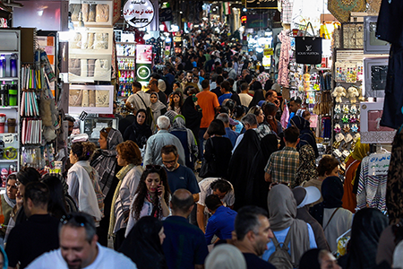 Shoppers in Tehran’s Grand Bazaar Aug. 24 as the Trump administration threatens economic warfare on Iran. (Photo by AFP via Getty Images)