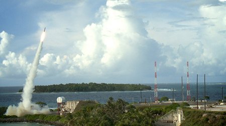 Two Terminal High Altitude Area Defense (THAAD) interceptors are launched during a successful intercept test. (Photo: US Missile Defense Agency Flickr) 